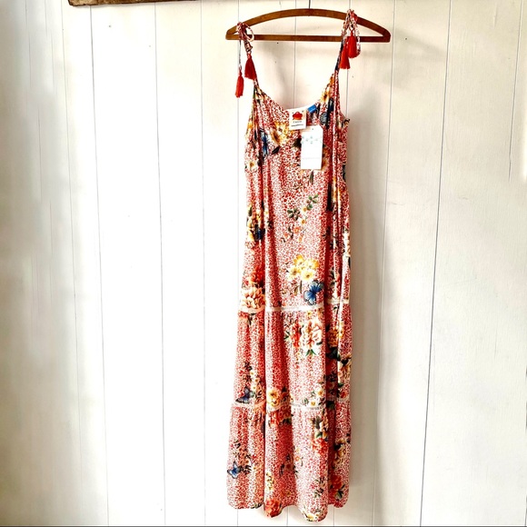 NWT Farm Rio for Anthropologie Verbena MIDI Dress Small - Picture 5 of 8